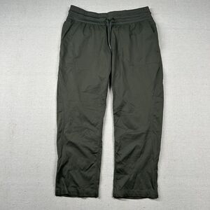 The North Face Pants Womens M Capri Crop Olive‎ Green Nylon Stretch Hiking Army
